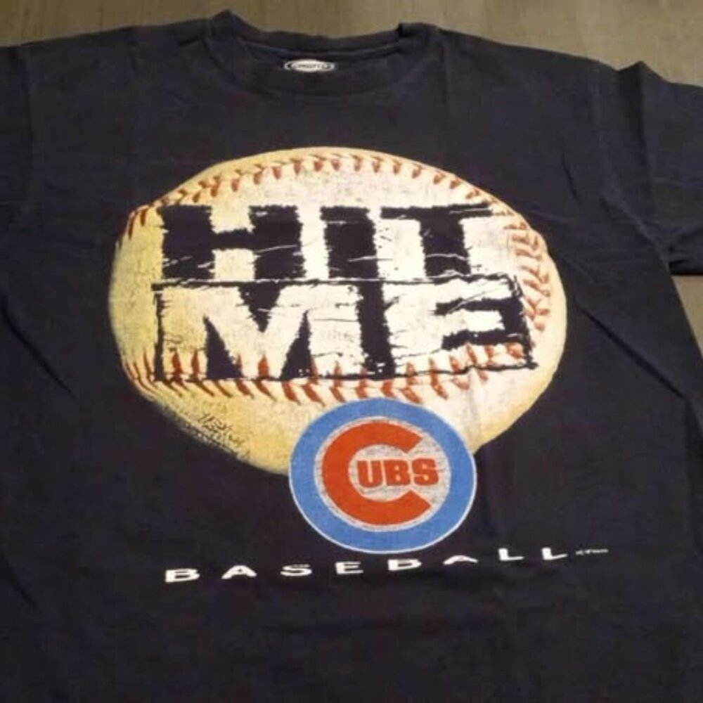 Vintage Chicago Cubs T-Shirt "Hit Me" 1998 ... Size Large